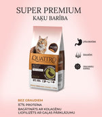 Dry cat food with duck and collagen for indoor cats