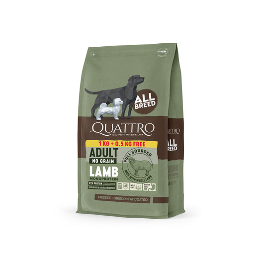 Dog food adult all breed no grain with lamb monoprotein