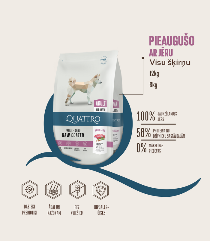 Dog food adult all breed with lamb and rice