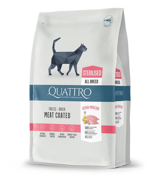 Cat food adult sterilized all breed with poultry