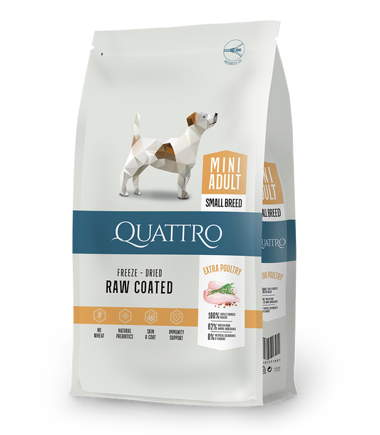 Dog food adult small breed with poultry