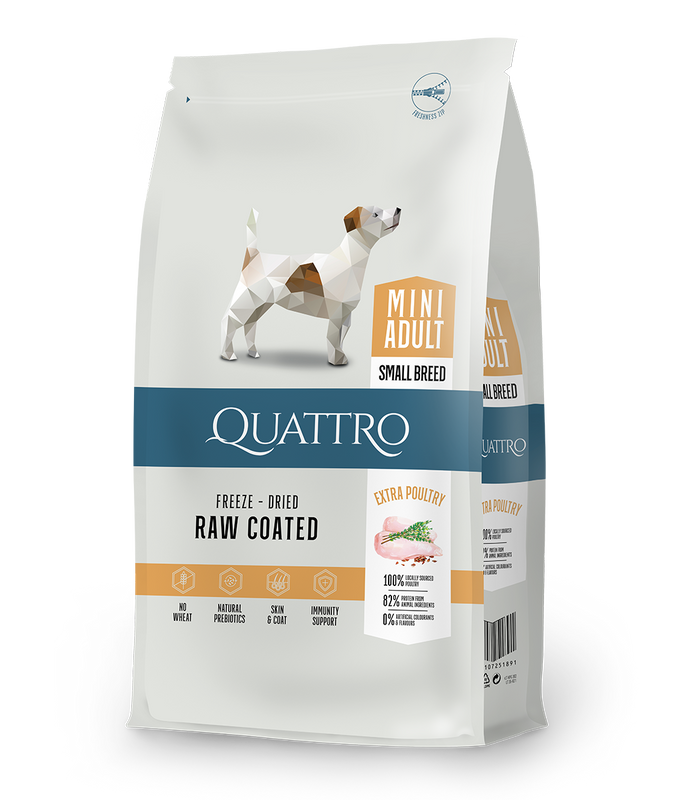 Dog food adult small breed with poultry