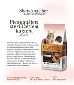 Quattro sausā kaķu barība ar vistas gaļu pieaugušiem sterilizētiem kaķiem