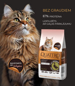 Dry cat food with duck and collagen for indoor cats
