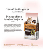 Dry cat food with duck and collagen for indoor cats
