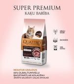 Quattro sausā kaķu barība ar lasi, krilu un kolagēnu pieaugušiem sterilizētiem kaķiem