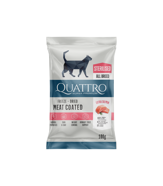 Paraugs: sterilizētu pieaugušo kaķu barība ar lasi