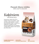 Quattro sausā barība kaķēniem ar vistas gaļu