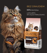 Quattro sausā kaķu barība ar vistas gaļu pieaugušiem sterilizētiem kaķiem