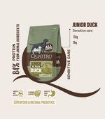 Dog food junior all breed no grain with duck