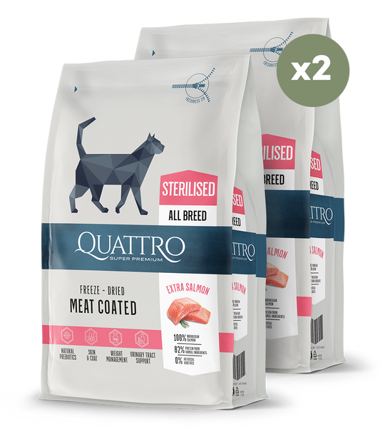 Sterilizētas pieaugušo kaķu barība ar lasi 2x