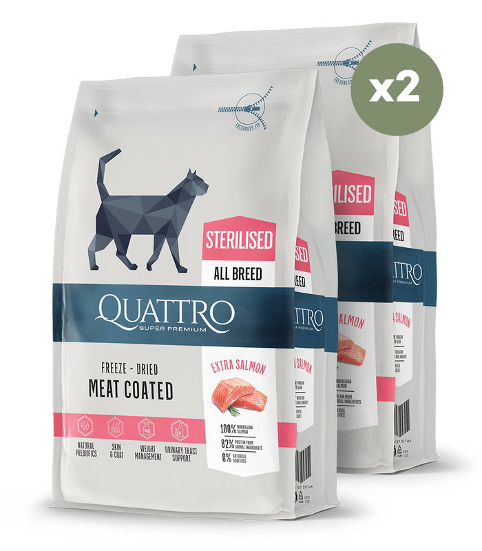 Sterilizētas pieaugušo kaķu barība ar lasi 2x